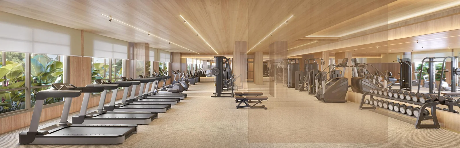 Espaço fitness do T.O.M. Paraíso