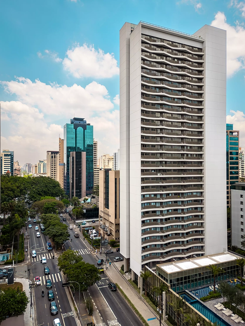 Fachada do Villa Versace, Milano Lifestyle by Versace Home, em Moema, São Paulo